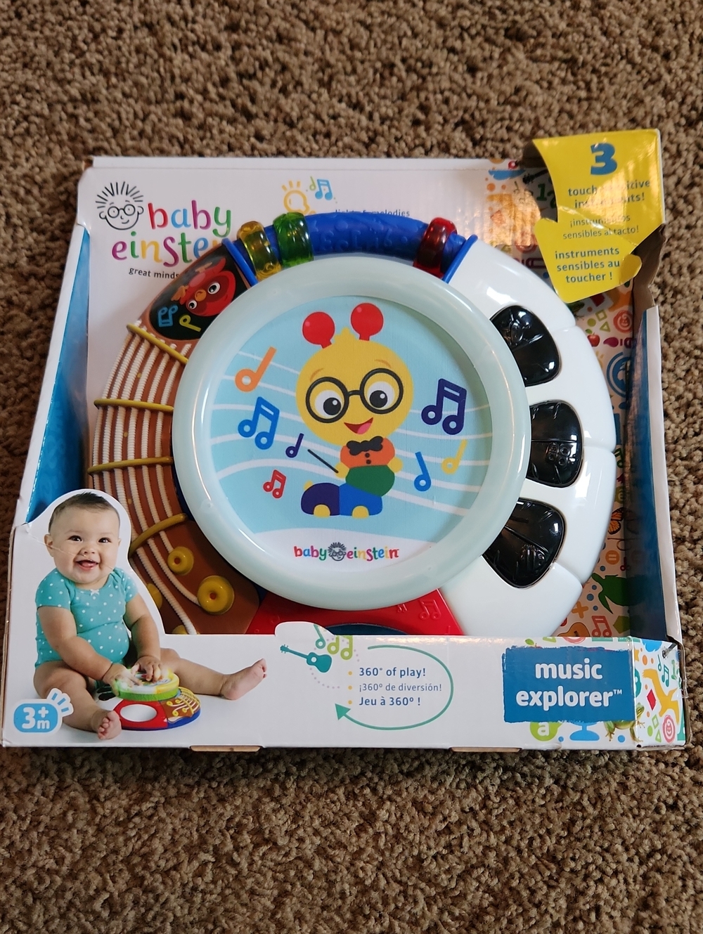 Music Explorer - White & Blue Interactive Musical Toy